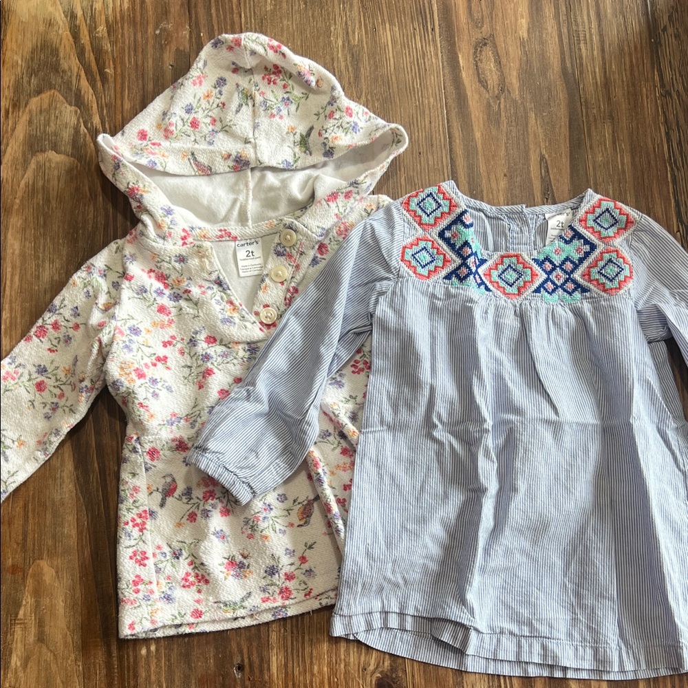 Carter's Floral Button-Up Top